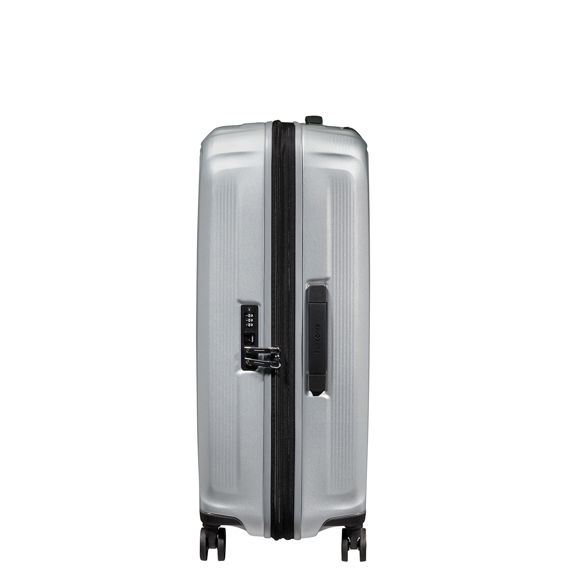 Samsonite Gri Spinner Nuon Körüklü 4 Tekerlekli 69 cm Orta Boy Valiz