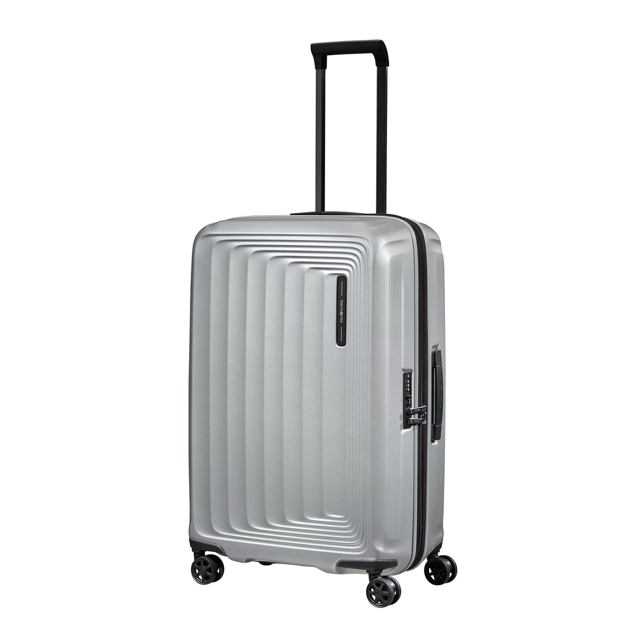 Samsonite Gri Spinner Nuon Körüklü 4 Tekerlekli 69 cm Orta Boy Valiz