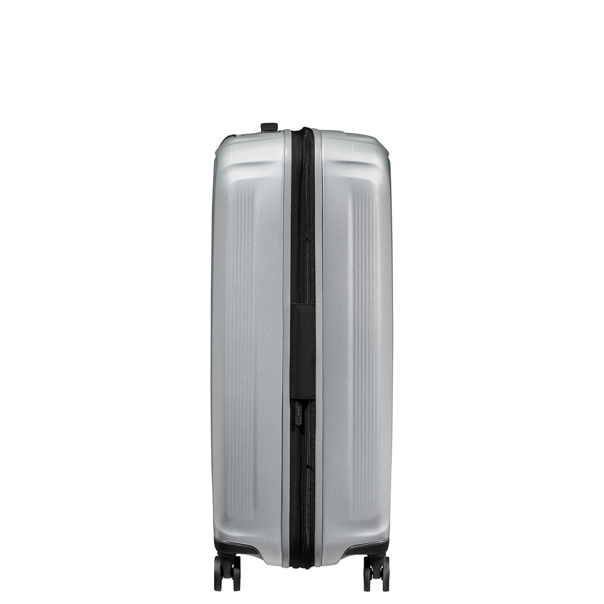 Samsonite Gri Spinner Nuon Körüklü 4 Tekerlekli 69 cm Orta Boy Valiz