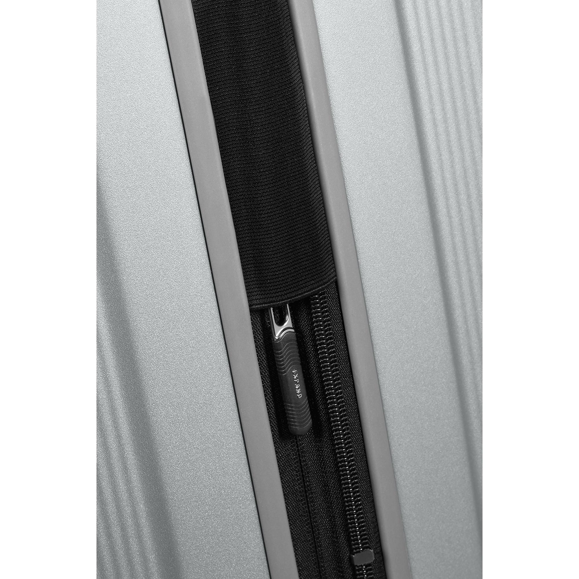 Samsonite Gri Spinner Nuon Körüklü 4 Tekerlekli 69 cm Orta Boy Valiz