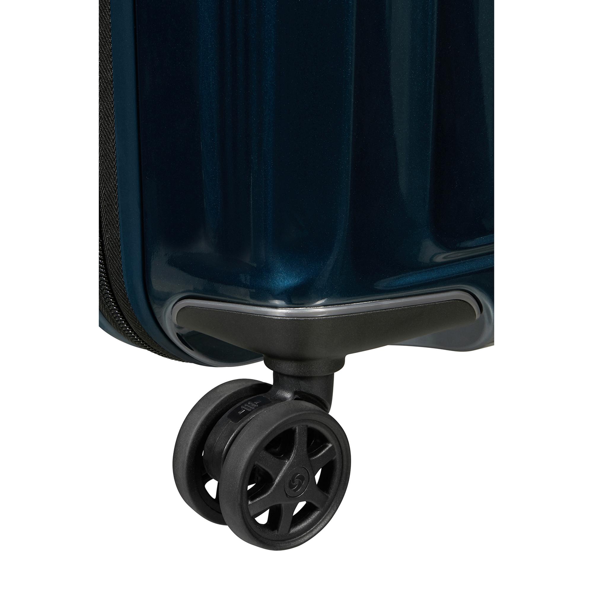 Samsonite Lacivert Spinner Nuon Körüklü 4 Tekerlekli 55 cm Kabin Boy Valiz