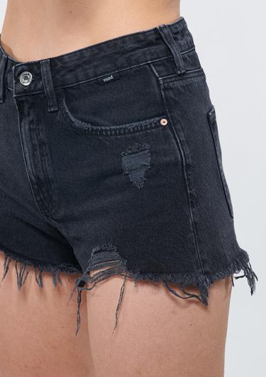  Mavi Rosie Duman Gri Yırtıklı 90s Jean Şort 1447481224