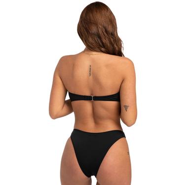  Billabong Sol Searcher Drapped Bandeau Kadın Siyah Bikini Üst