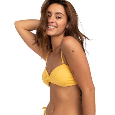  Billabong Sol Searcher Drapped Bandeau Kadın Sarı Bikini Üst