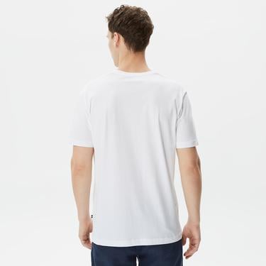  Nautica Erkek Beyaz Baskılı Standart Fit T-Shirt