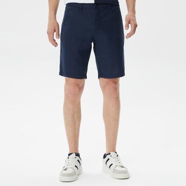  Nautica Erkek Lacivert Keten Bermuda