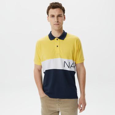  Nautica Erkek Sarı Classic Fit Kısa Kollu Polo
