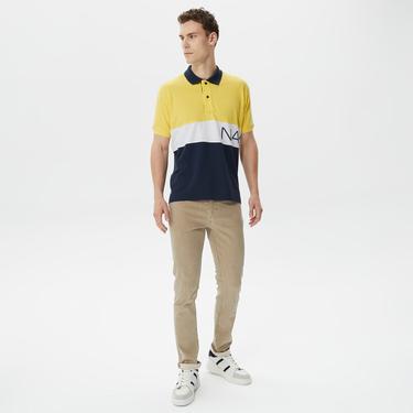  Nautica Erkek Sarı Classic Fit Kısa Kollu Polo