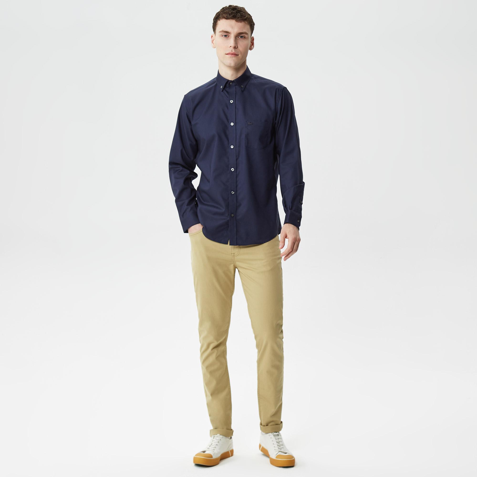 Erkek Slim Fit Bej Pantolon