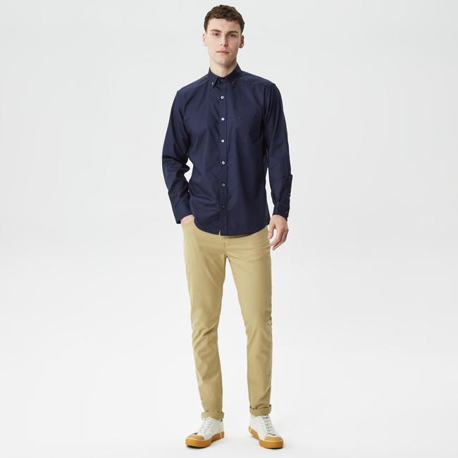  Erkek Slim Fit Bej Pantolon