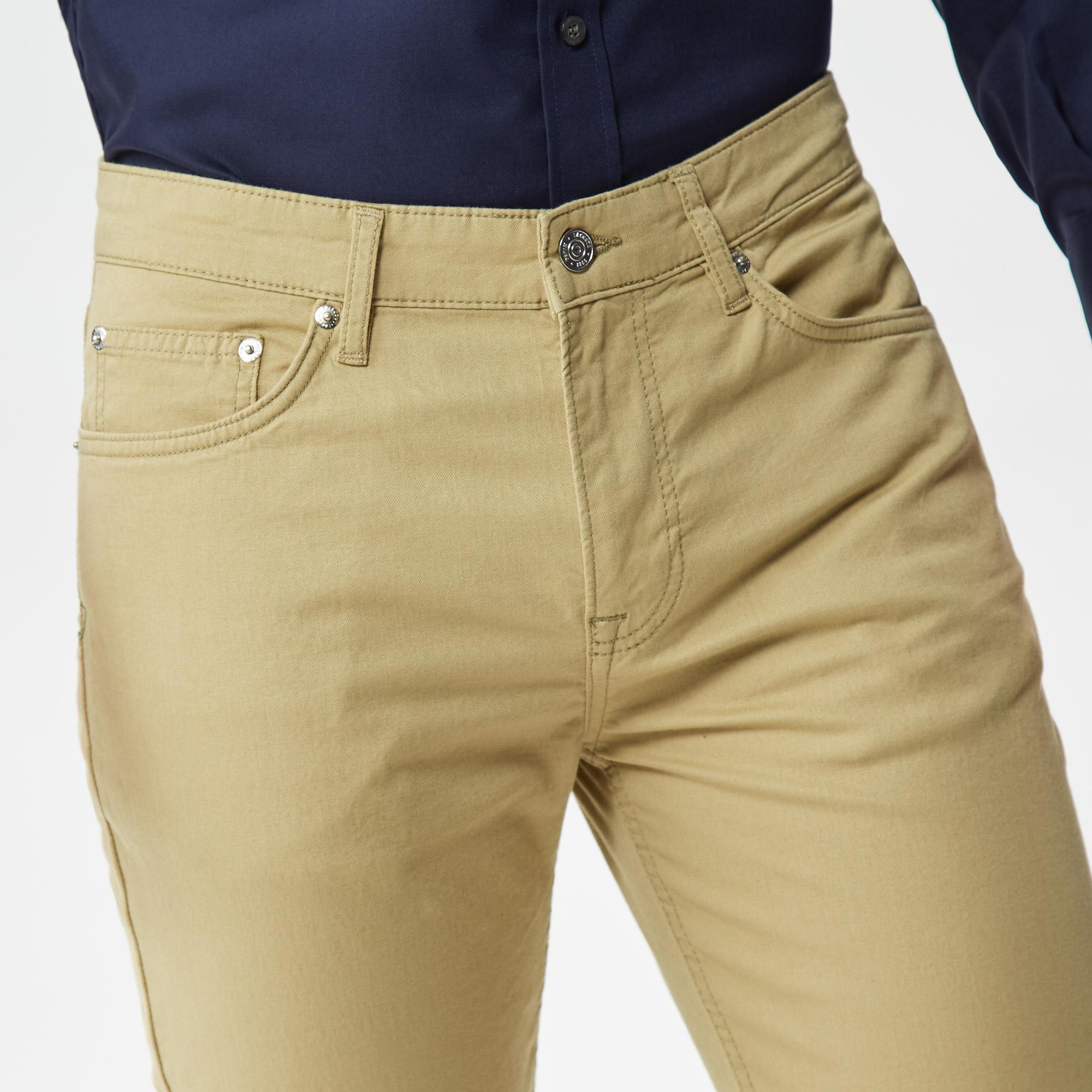 Erkek Slim Fit Bej Pantolon