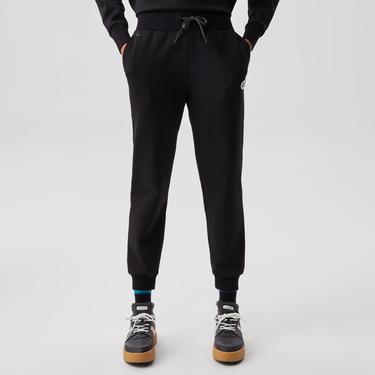  Kadın Slim Fit Baskılı Siyah Eşofman Altı