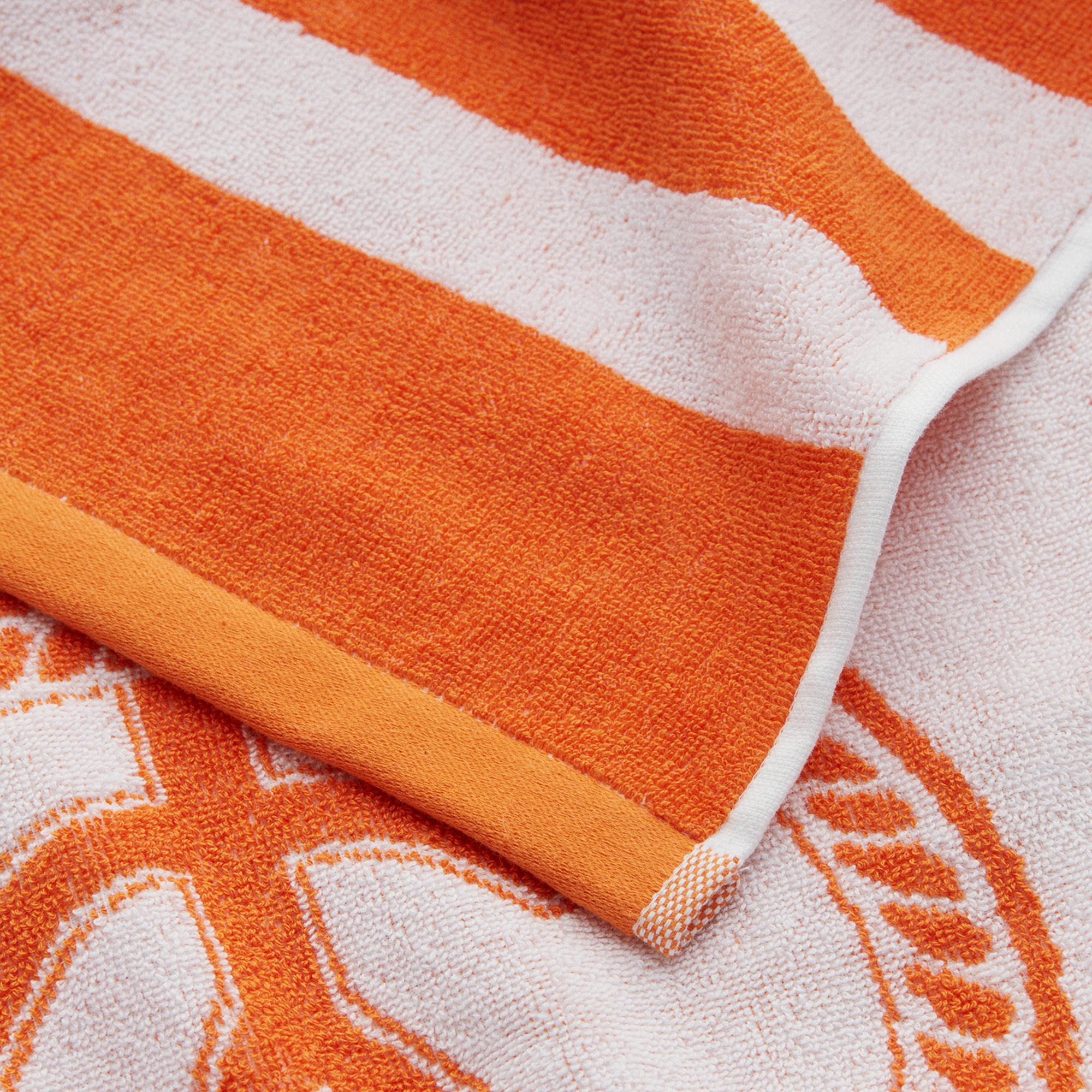 GANT Unisex Turuncu Çizgili Havlu