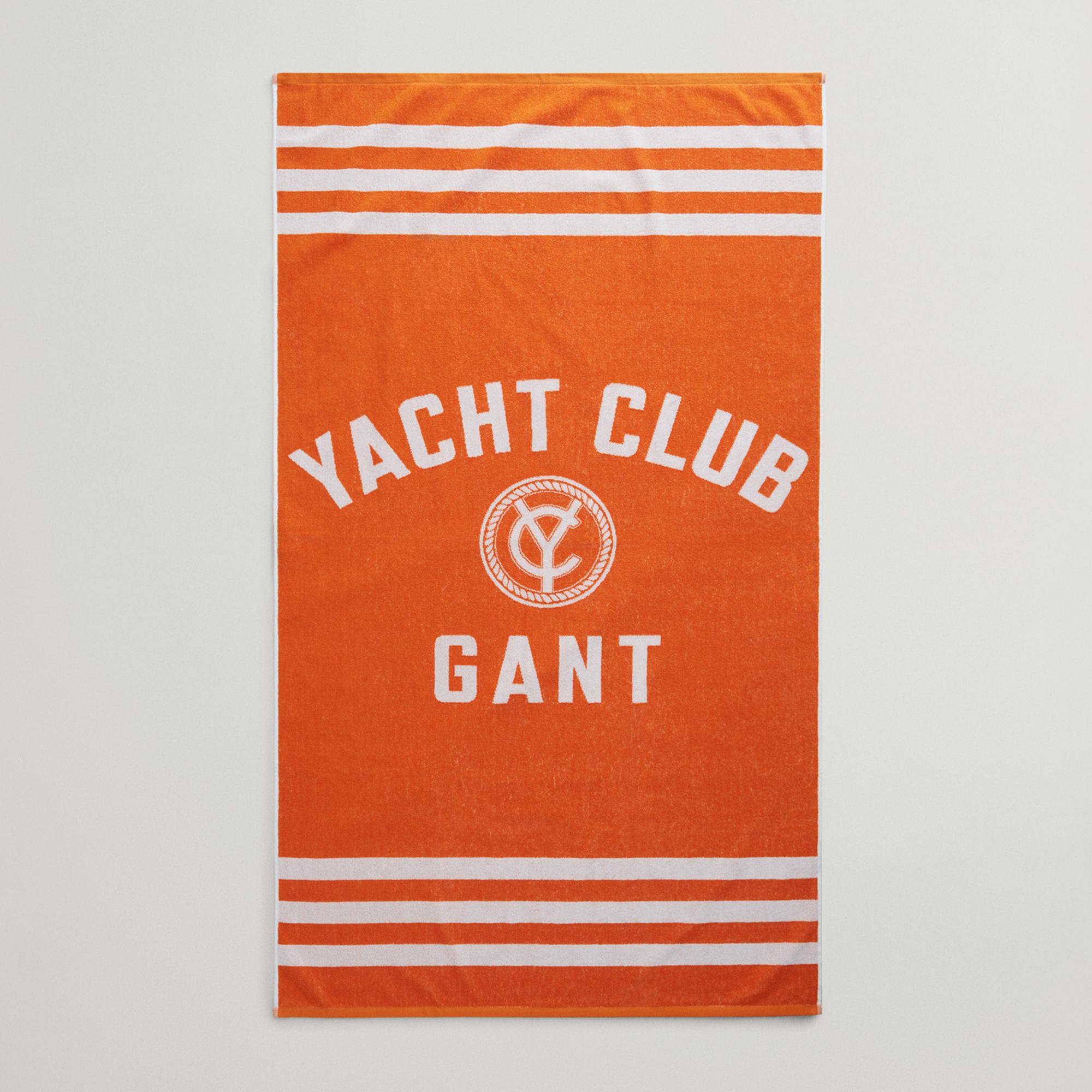 GANT Unisex Turuncu Çizgili Havlu