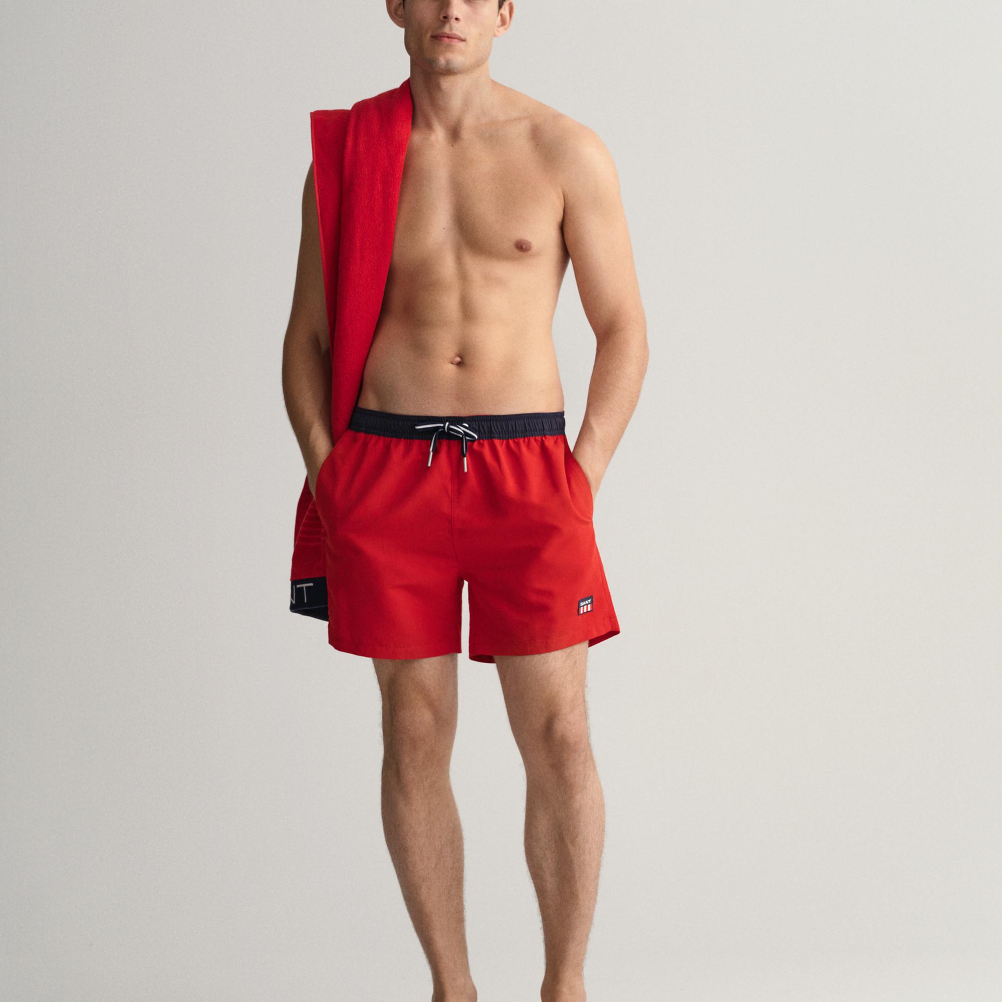 GANT Erkek Kırmızı Mayo Şort