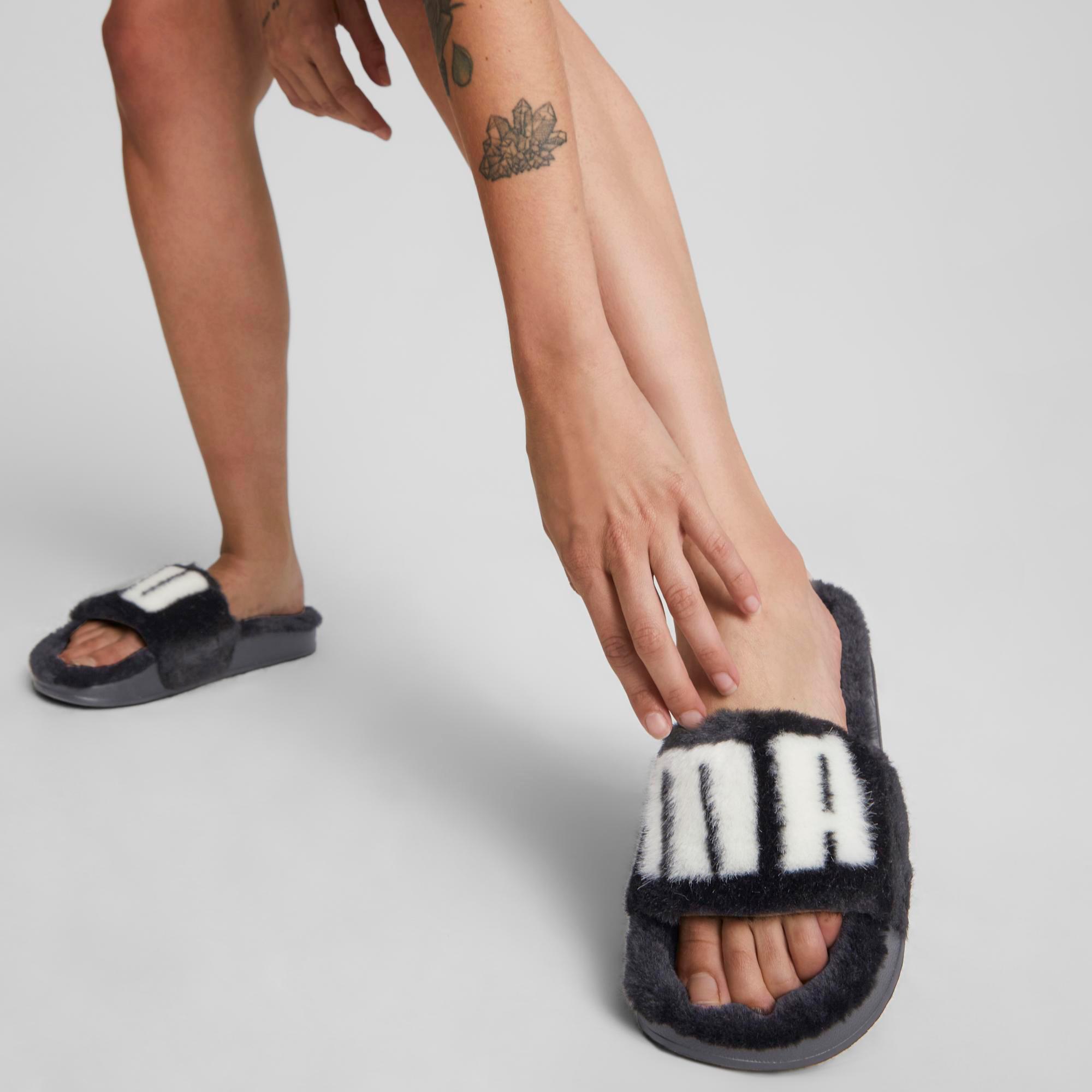 Puma Leadcat 2.0 Fuzz Wns Kadın Siyah Terlik