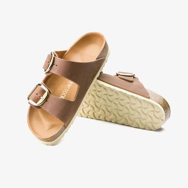  Birkenstock Arizona Big Buckle Fl Kadın Kahverengi Terlik