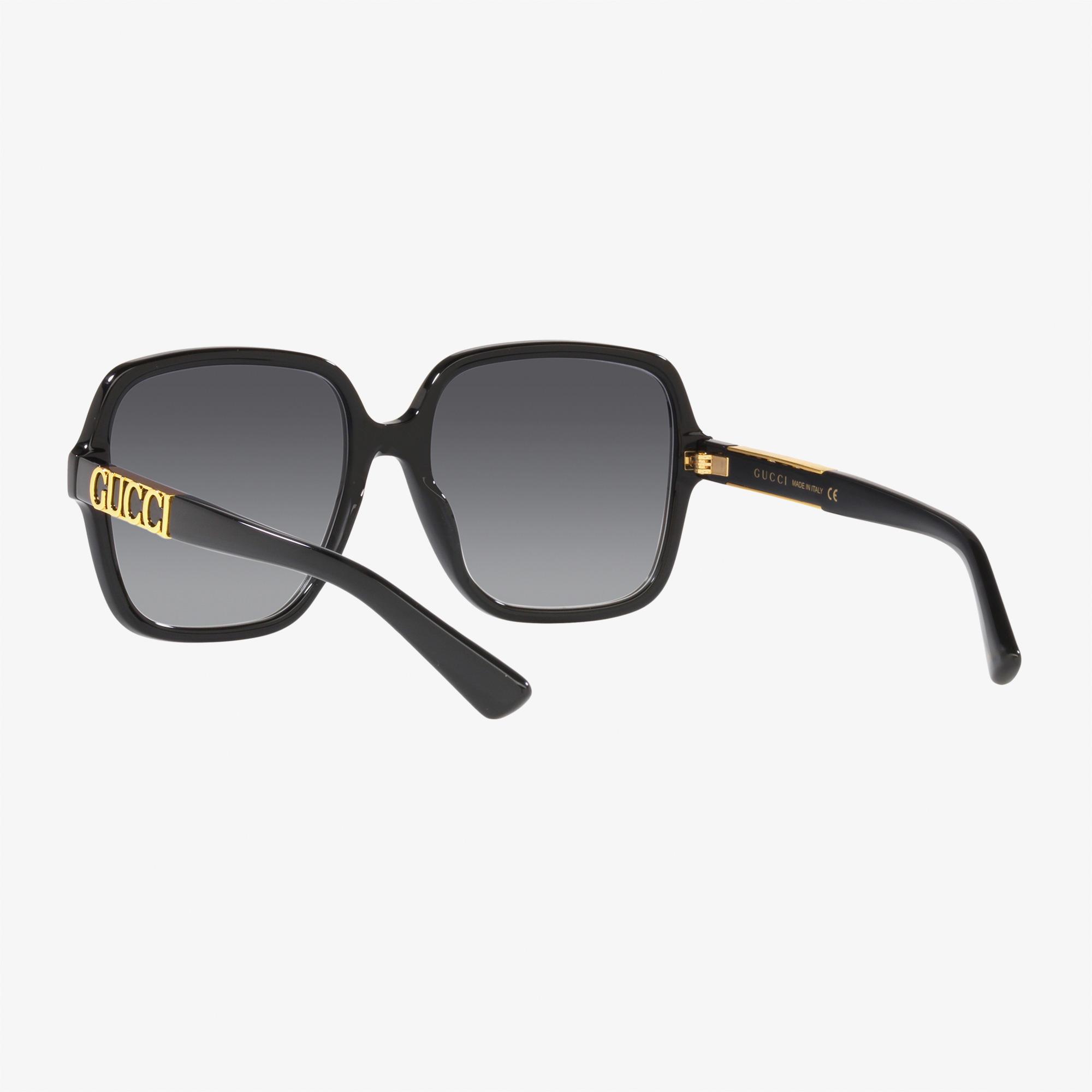 Gucci Rectangle Siyah Güneş Gözlüğü