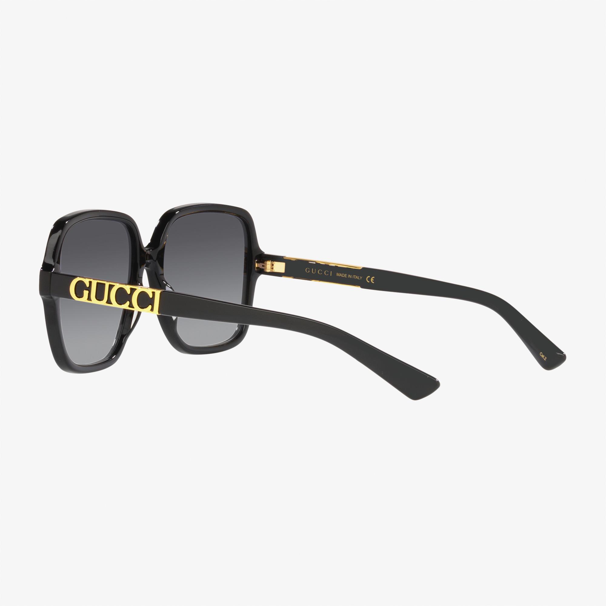 Gucci Rectangle Siyah Güneş Gözlüğü