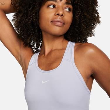  Nike Dri-Fit Swoosh 1Pp Kadın Mor Bra