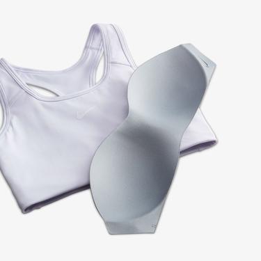  Nike Dri-Fit Swoosh 1Pp Kadın Mor Bra