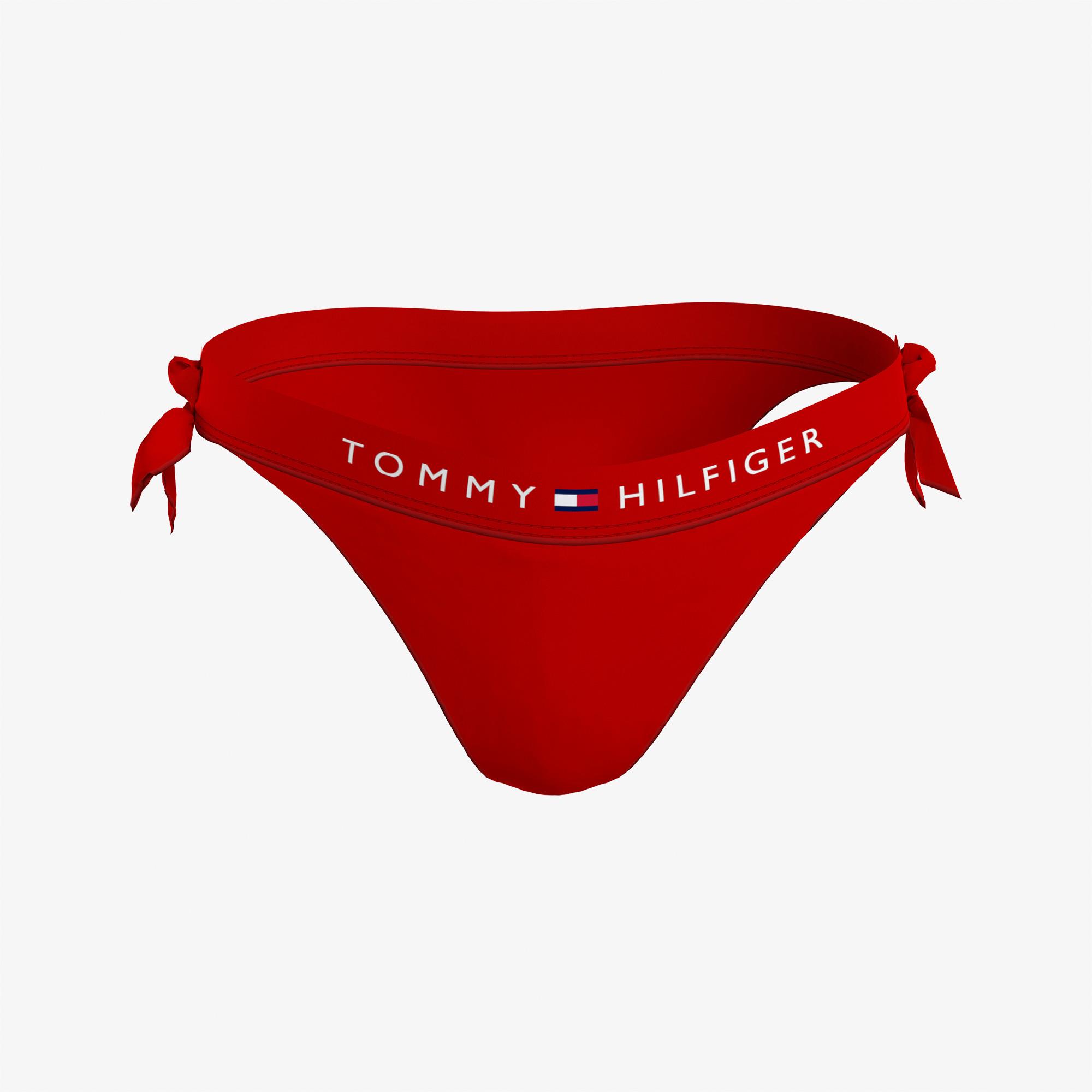 Tommy Hilfiger Side Tie Cheeky Kadın Kırmızı Bikini Altı
