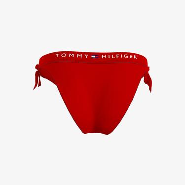  Tommy Hilfiger Side Tie Cheeky Kadın Kırmızı Bikini Altı