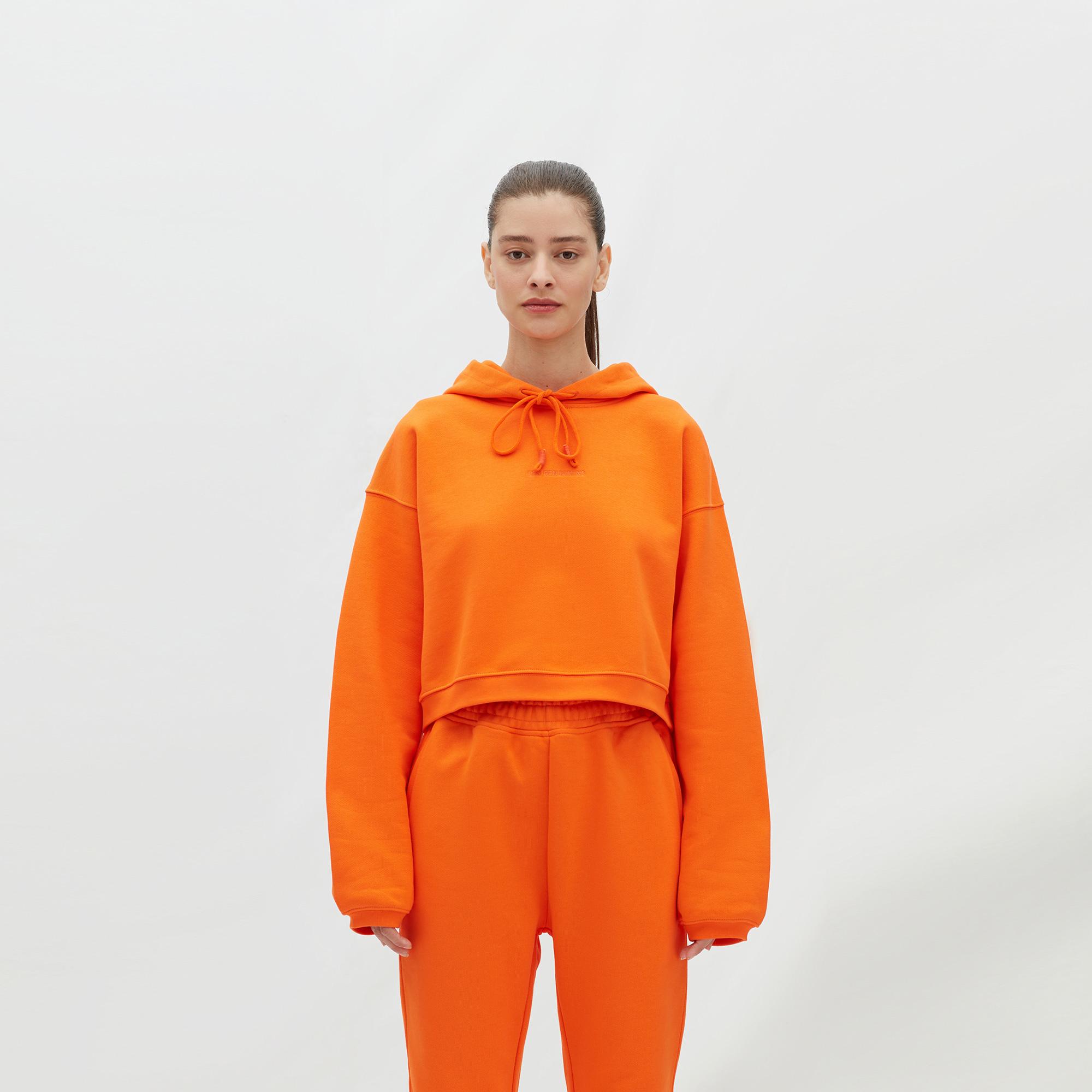 Les Benjamins Essentials Kadın Turuncu Hoodie