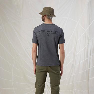 Alpha Industries Alpha Code Graphic Erkek Gri T-Shirt