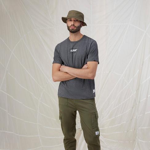  Alpha Industries Alpha Code Graphic Erkek Gri T-Shirt
