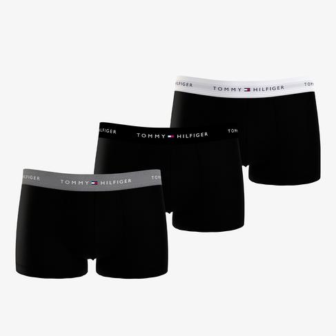  Tommy Hilfiger 3'lü Trunk Erkek Siyah Boxer