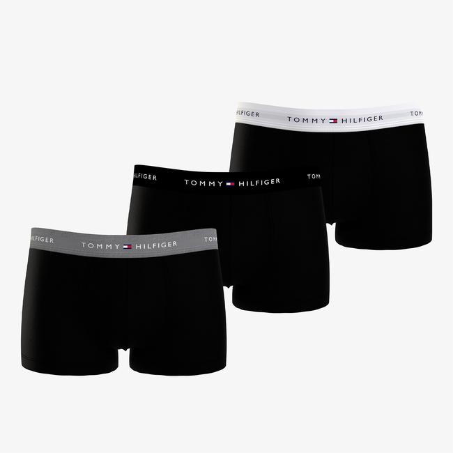  Tommy Hilfiger 3'lü Trunk Erkek Siyah Boxer