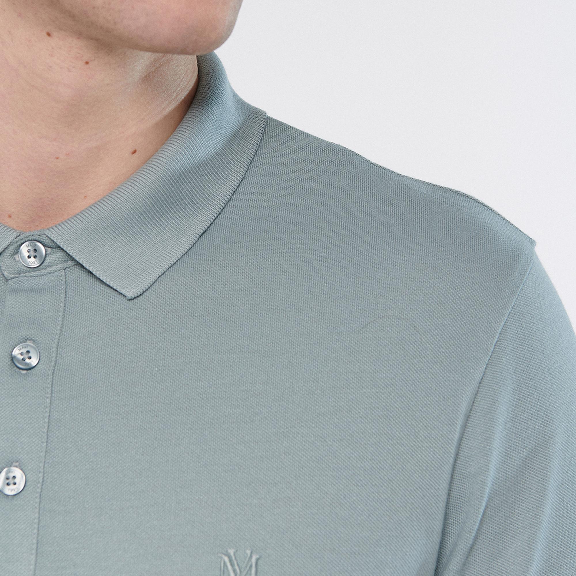 Mavi Lux Touch Polo Yaka Modal Gri Tişört Regular Fit / Normal Kesim 066157-31345