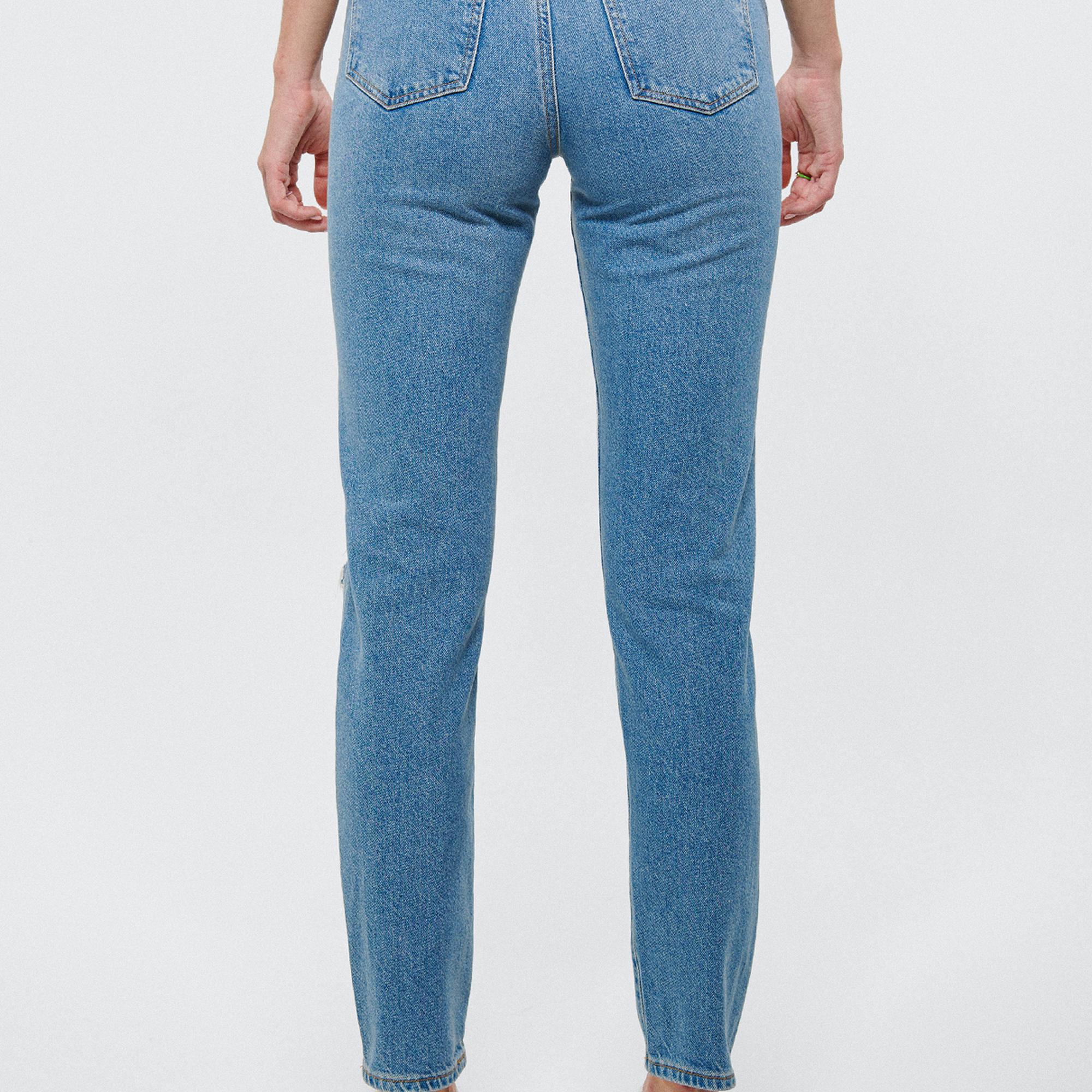 Mavi STAR Orta Mavi Yırtıklı 90s Vıntage Jean Pantolon 101077-85157