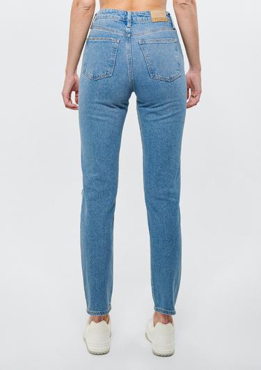  Mavi STAR Orta Mavi Yırtıklı 90s Vıntage Jean Pantolon 101077-85157