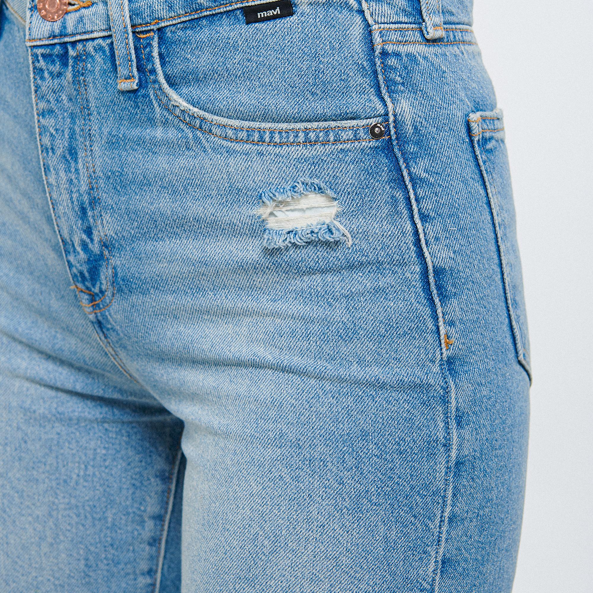 Mavi STAR Orta Mavi Yırtıklı 90s Vıntage Jean Pantolon 101077-85157