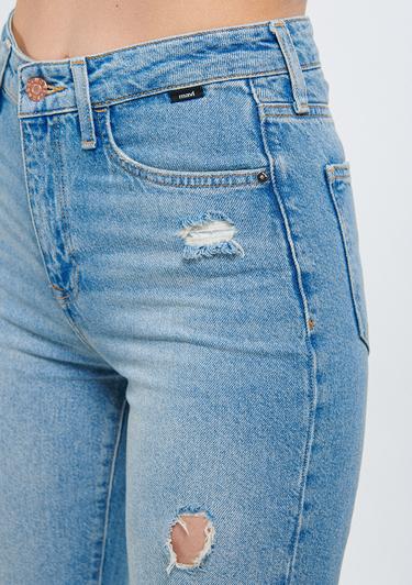  Mavi STAR Orta Mavi Yırtıklı 90s Vıntage Jean Pantolon 101077-85157