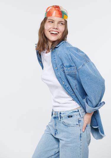  Mavi Renkli Baskılı Bandana 1910070-30874