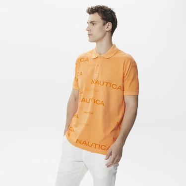  Nautica Erkek Turuncu Classic Fit Kısa Kollu Polo