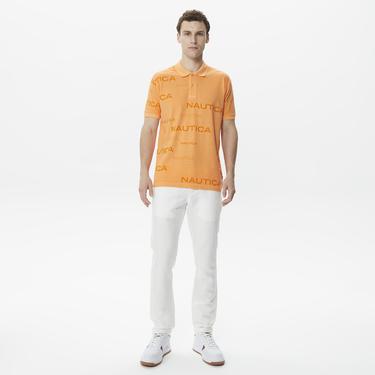  Nautica Erkek Turuncu Classic Fit Kısa Kollu Polo