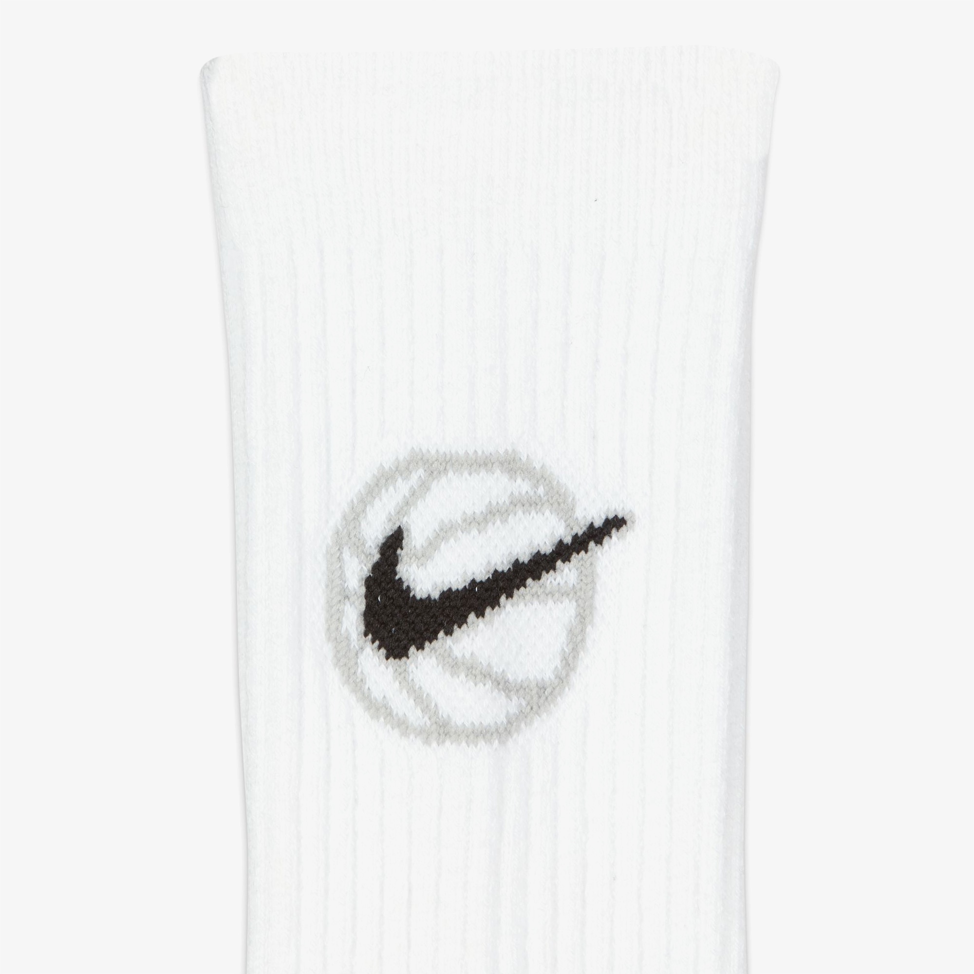 Nike Crew Everyday Baseball 3'lü Unisex Beyaz Çorap