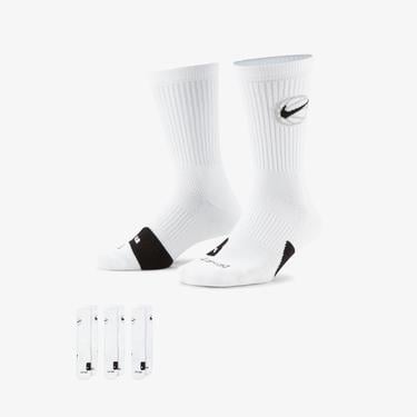  Nike Crew Everyday Baseball 3'lü Unisex Beyaz Çorap