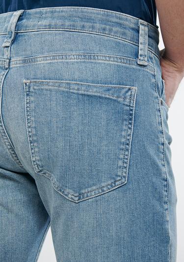  Mavi Nicholas Açık Puslu Mavi Premium Jean Şort 0416028720