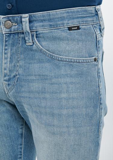  Mavi Nicholas Açık Puslu Mavi Premium Jean Şort 0416028720