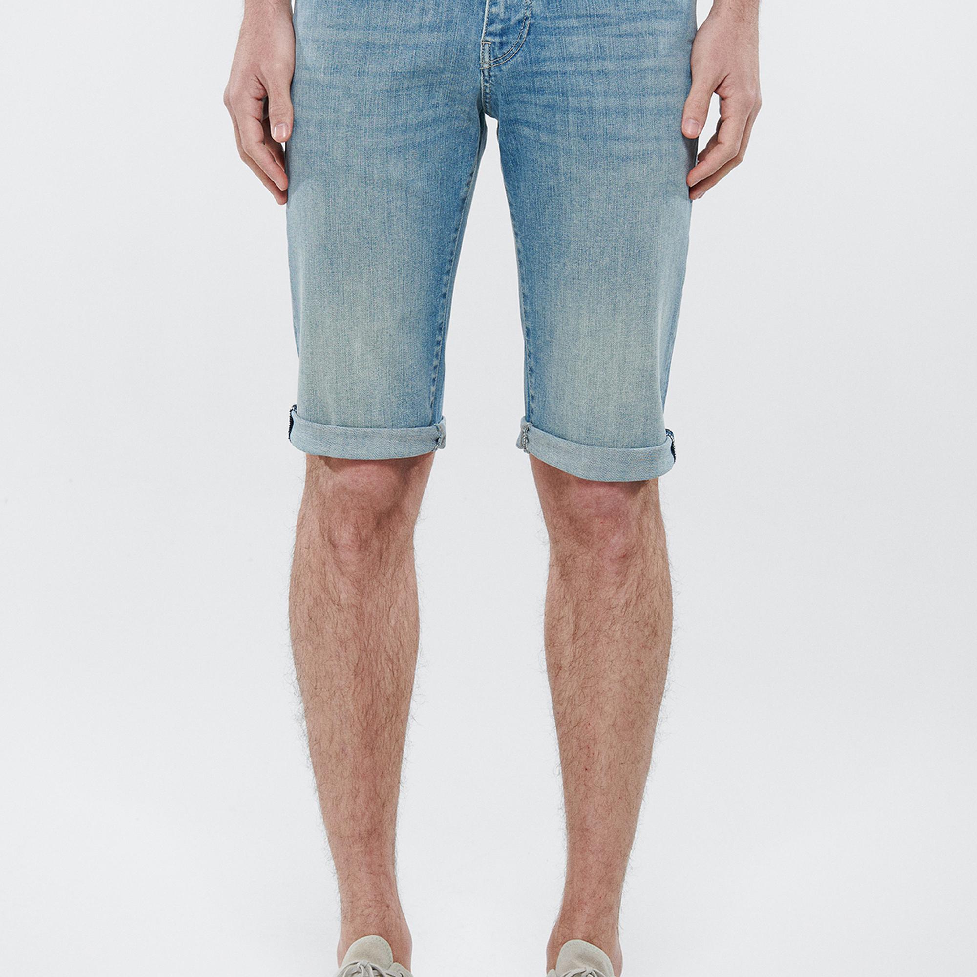 Mavi Nicholas Açık Puslu Mavi Premium Jean Şort 0416028720