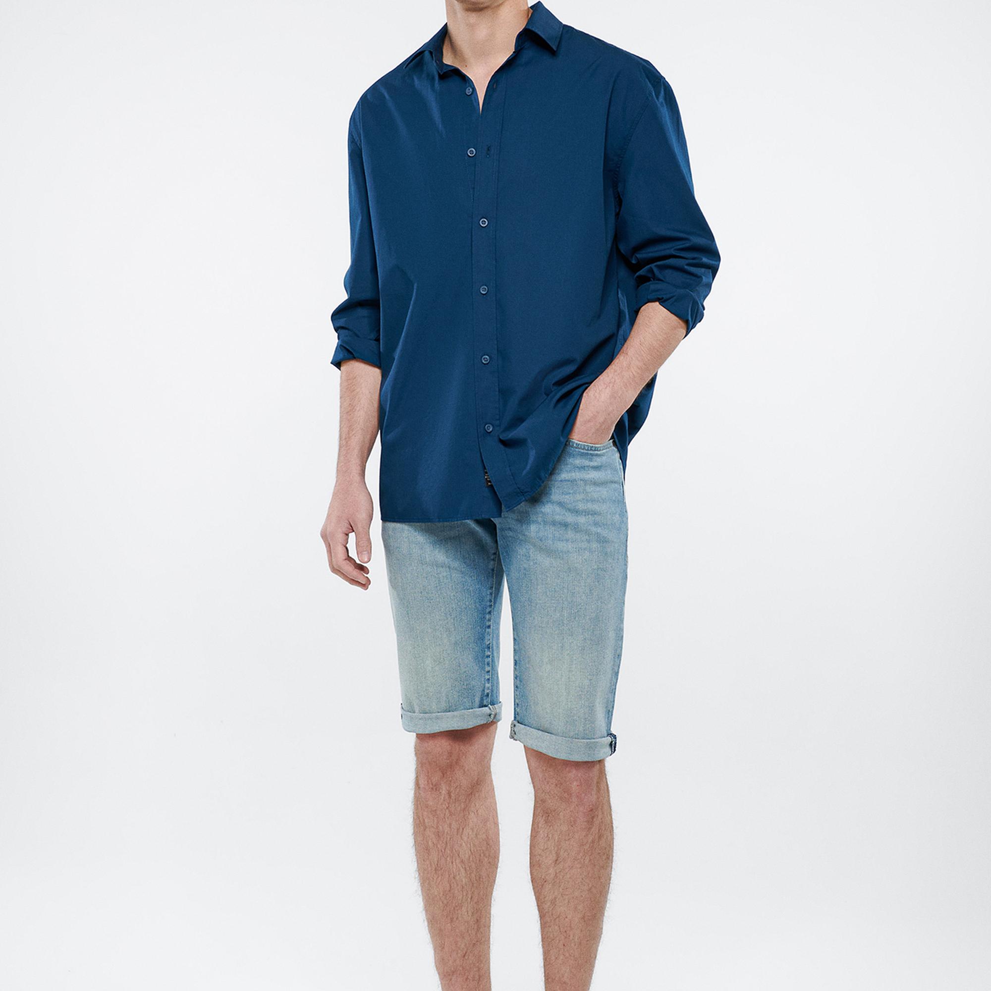 Mavi Nicholas Açık Puslu Mavi Premium Jean Şort 0416028720