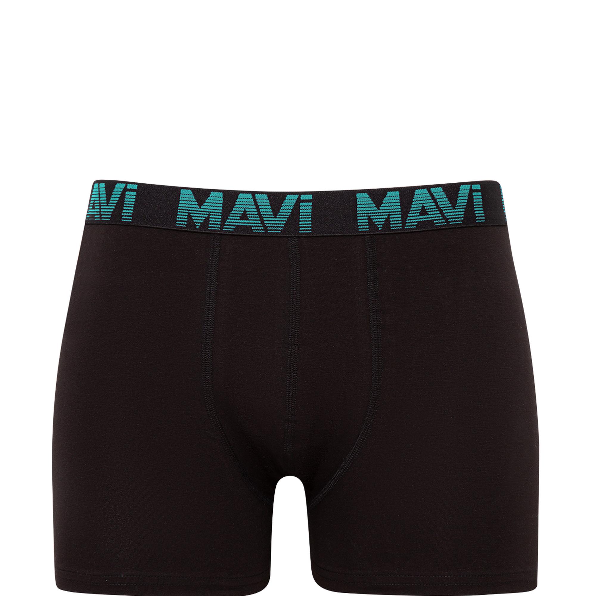 Mavi 5li Siyah Basic Boxer Seti 0910619-900