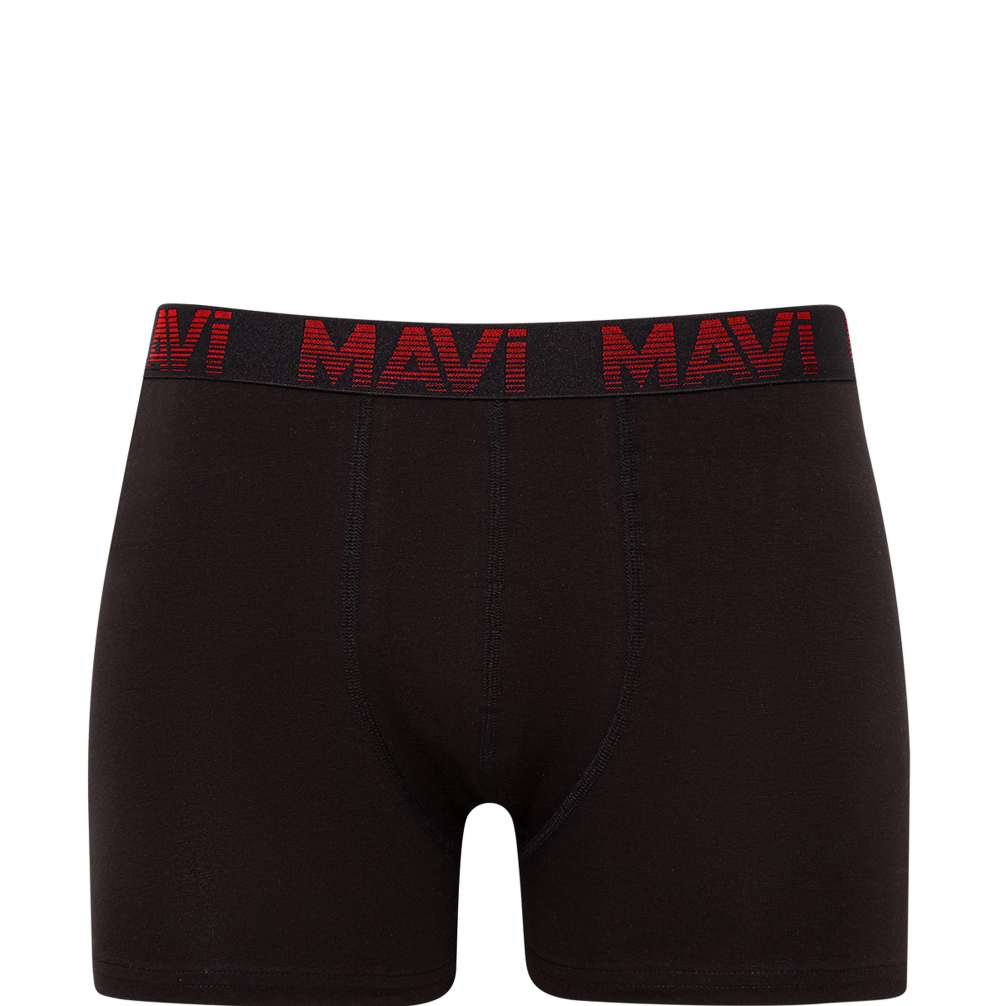 Mavi 5li Siyah Basic Boxer Seti 0910619-900