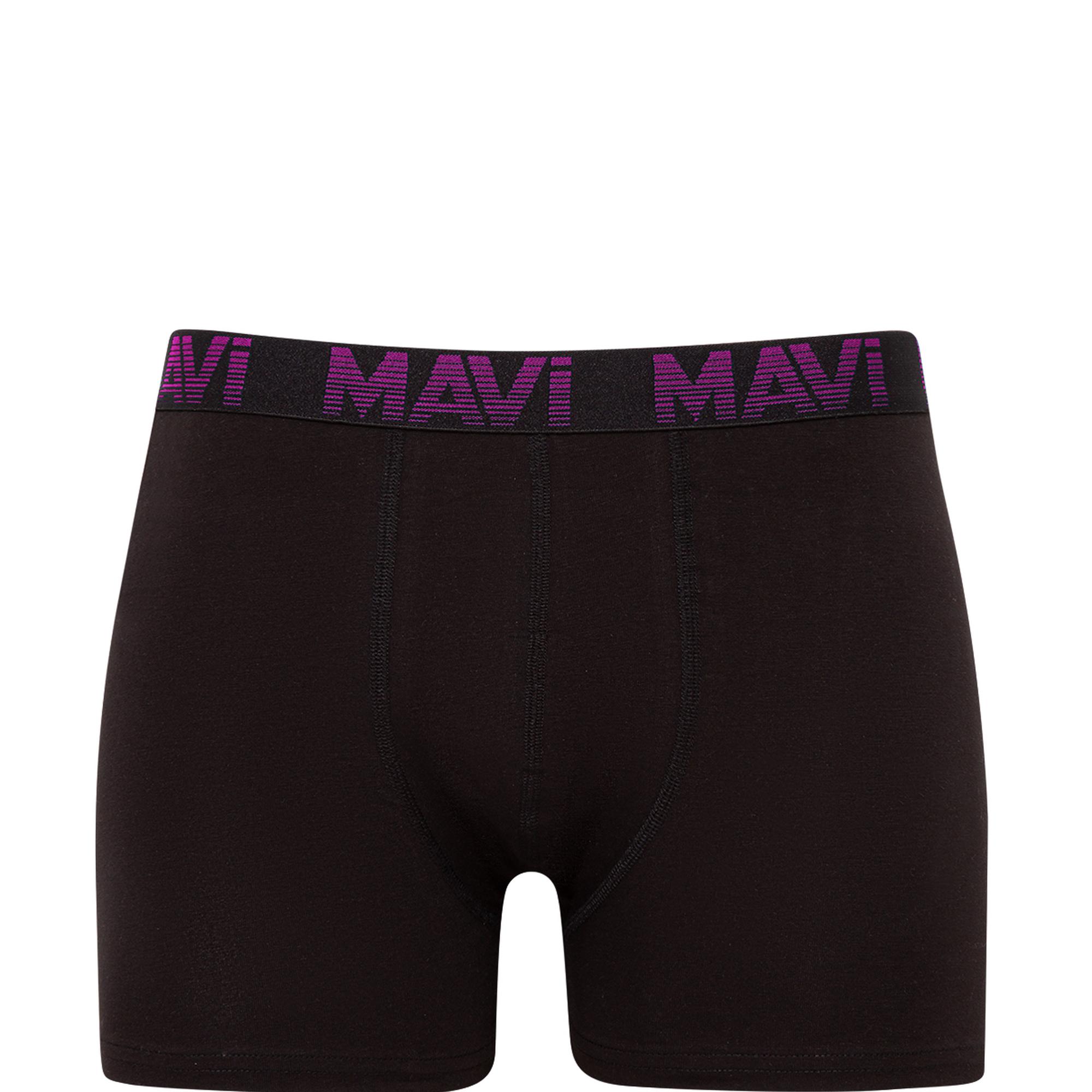 Mavi 5li Siyah Basic Boxer Seti 0910619-900