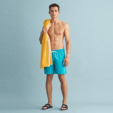  Gant Erkek Mavi Logolu Mayo Şort